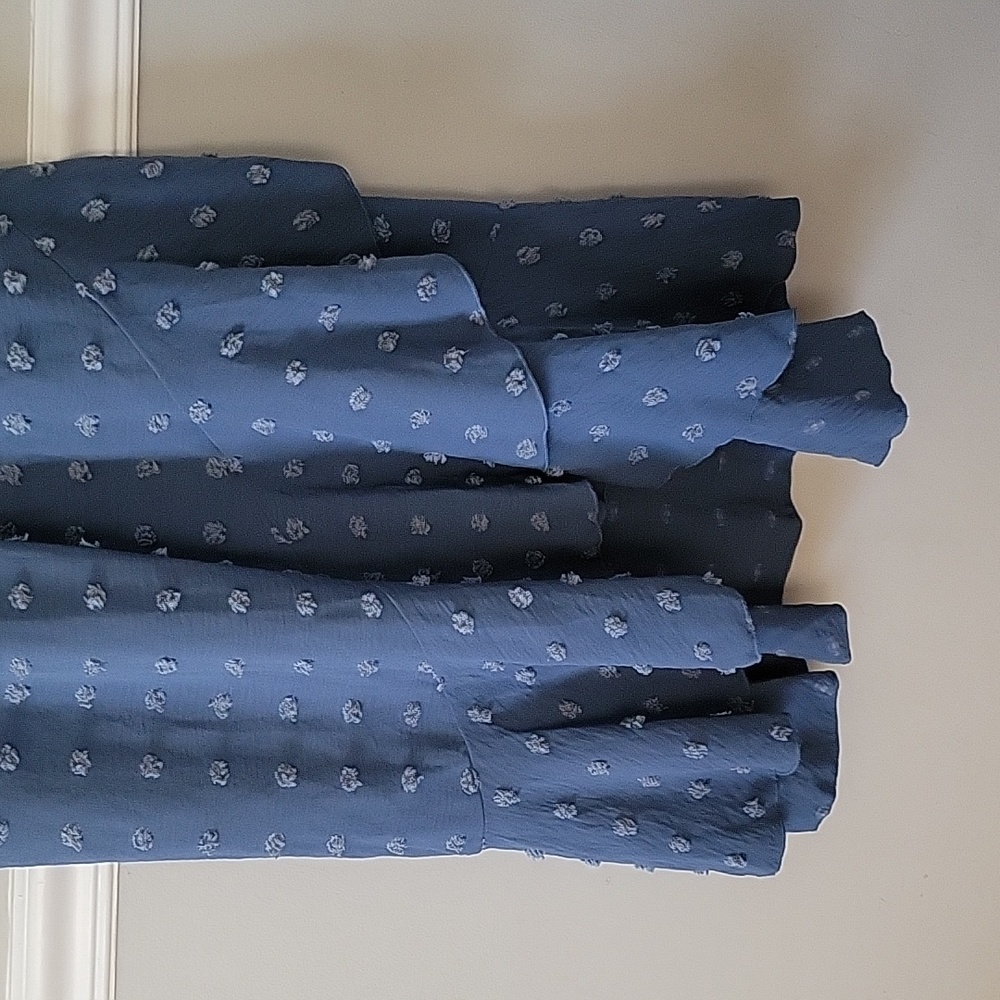 Blue Sleeveless Ruffled Maxi Dress - Picture 2 of 8
